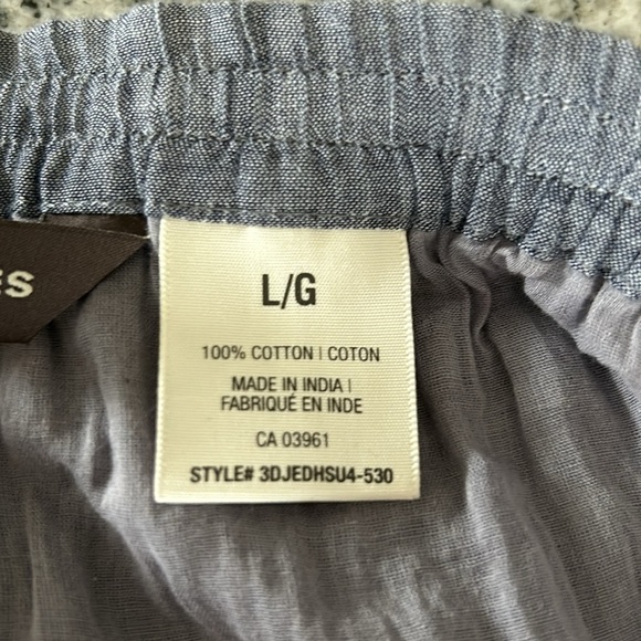 Denver Hayes, sleeveless dress, or skirt,Size L, Blue, tie top/waist - Picture 10 of 11